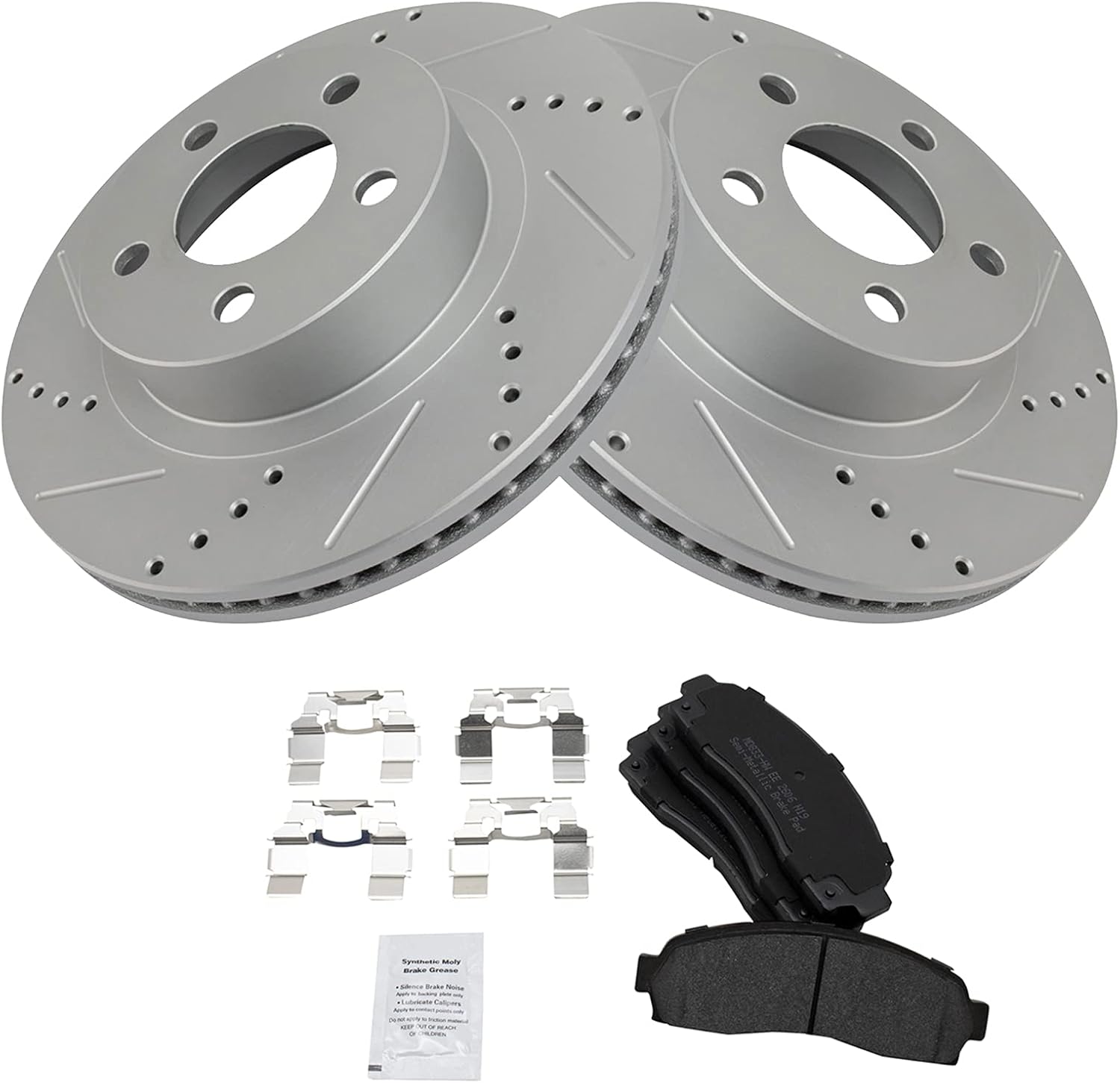 TRQ Front Brake Pad & Rotor Kit for 02-11 Ford Explorer & Ranger