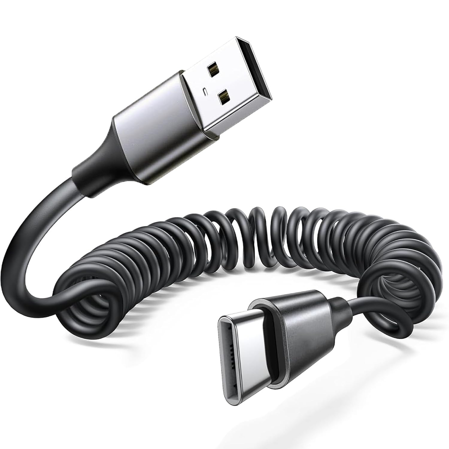 Super Fast Coiled Car Charger for iPhone & Samsung