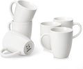 White Ceramic Coffee Mug Set of 6, 16 Oz - Classic Everyday Cups