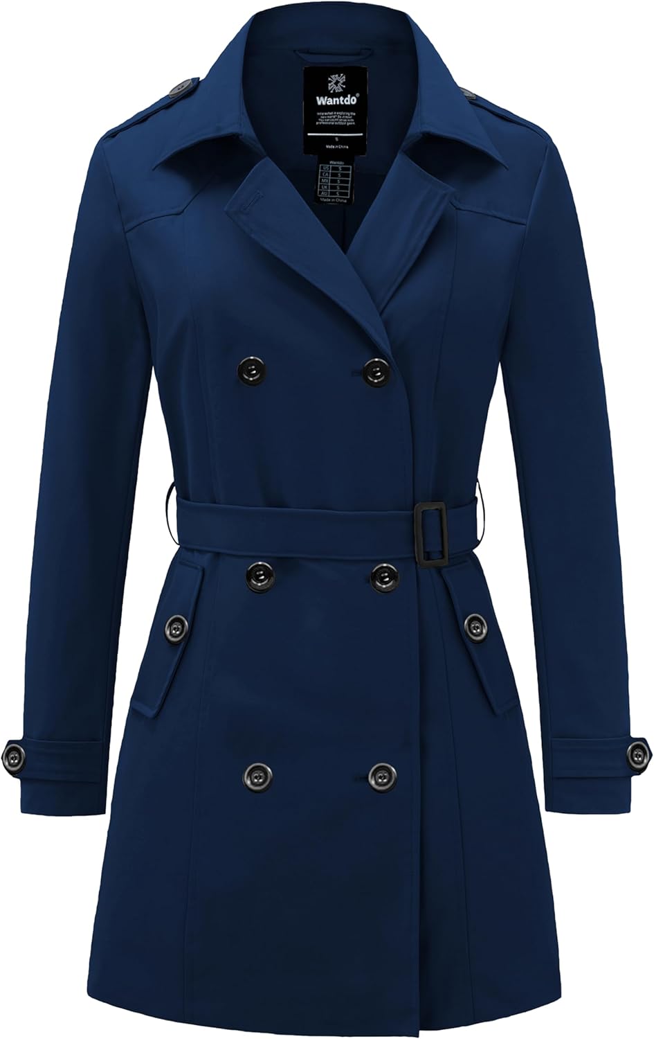 Wantdo Women's Waterproof Trench Coat for All Seasons Style