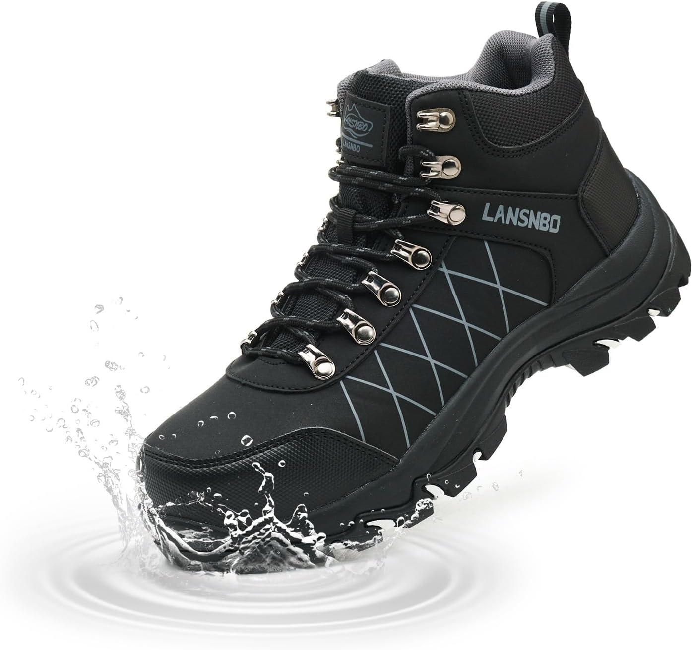 Waterproof Steel Toe Boots for Women - Non Slip Work Shoes