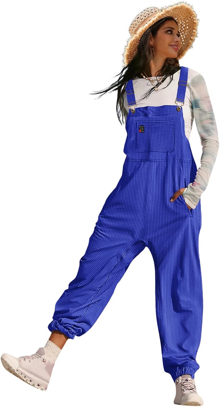 YESNO Women's Casual Corduroy Overalls for Stylish Comfort