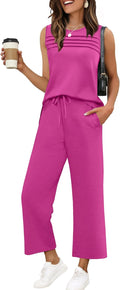 Stylish WIHOLL Women's Matching Lounge Set for Warm Weather Outfits