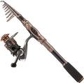 Fishing Rod and Reel Combo Telescopic Carbon Fiber Pole - Portable Kit