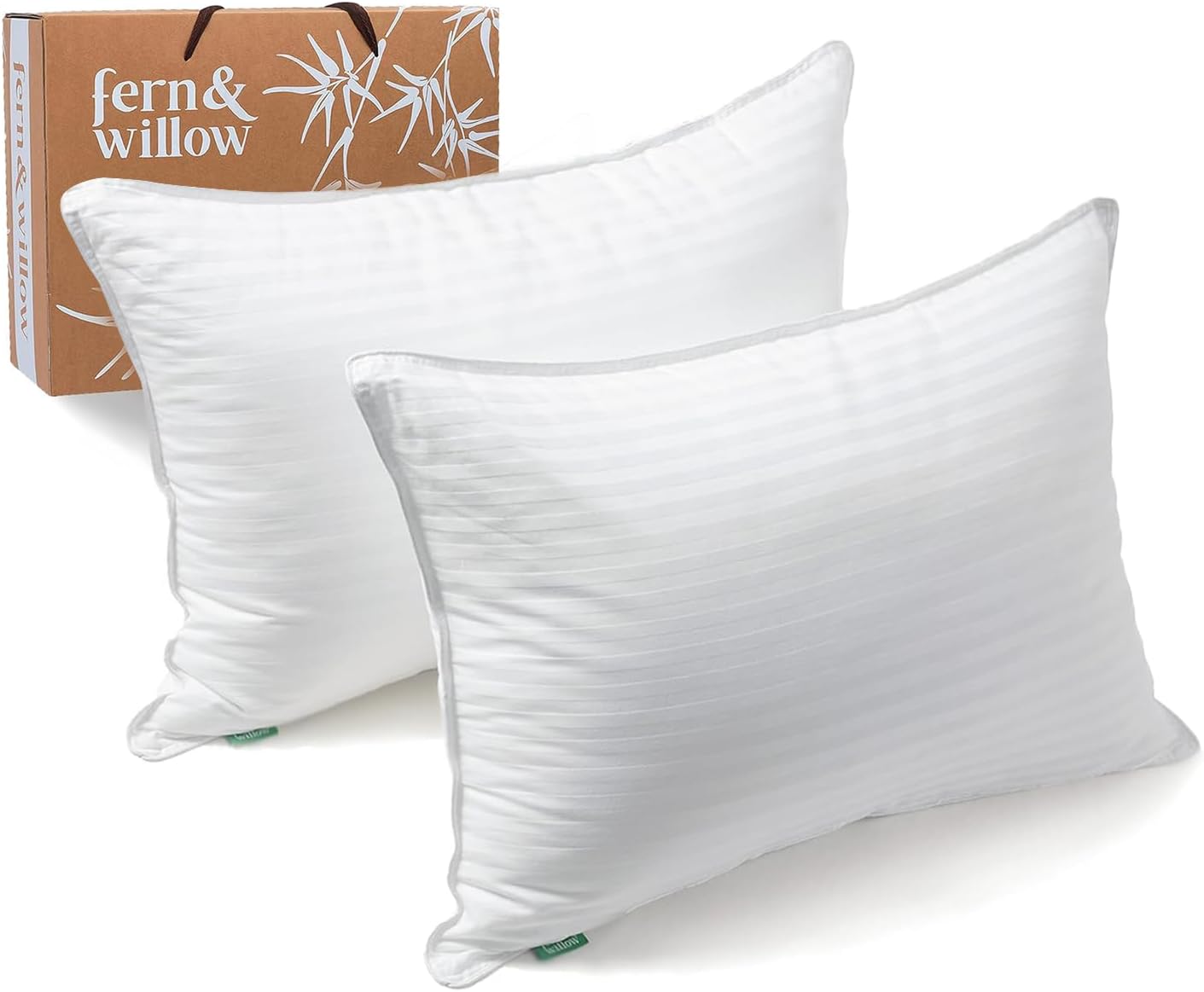 Premium Bed Pillows for Luxurious Sleep - Set of 2, 26x20 in