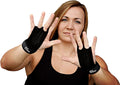 Bear KompleX 2 Hole Leather Hand Grips for Crossfit Workouts - Durable