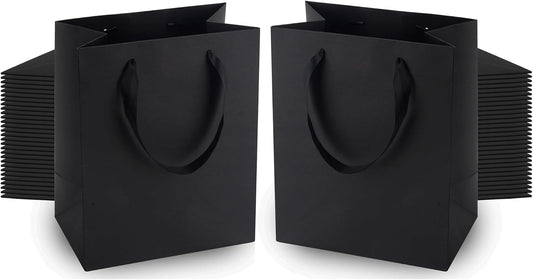 MOXARYSU Black Gift Bags With Handles for Any Occasion