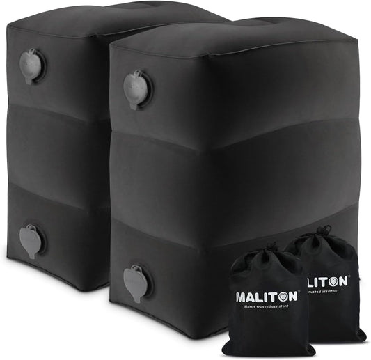 Maliton Inflatable Foot Rest Pillow for Comfortable Travel
