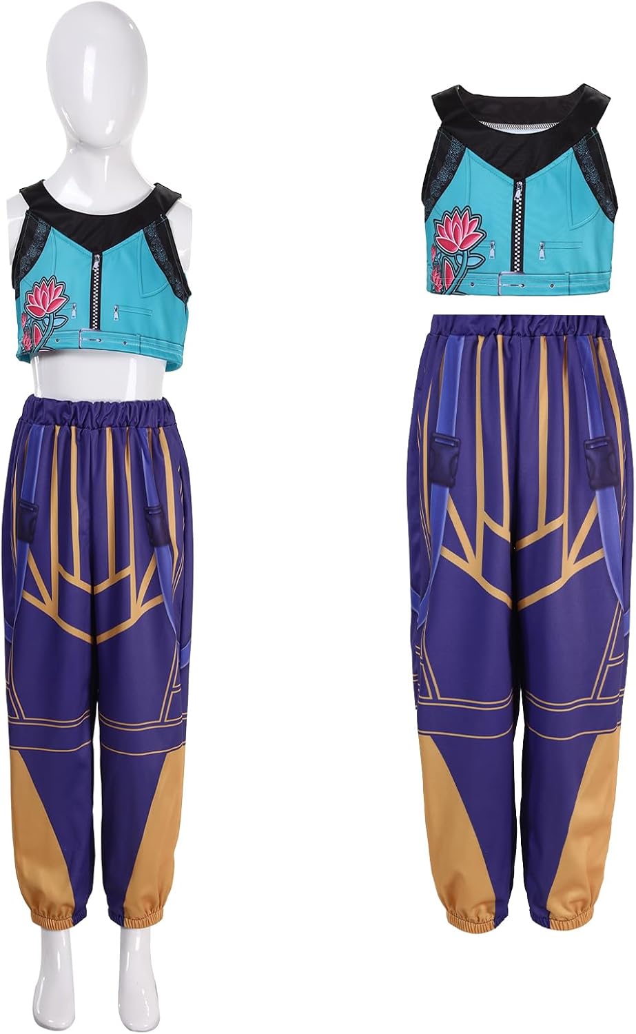 Cute Singers Costume Top Pants Dancer Dress Up for Girls