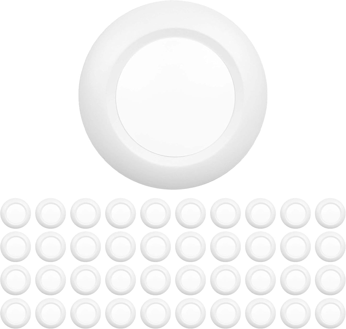 40 Packs 6 Inch LED Low Profile Recessed Disk Light for Home