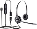 USB Binaural Headset with Quick Disconnect - Comfort Noise Cancelling
