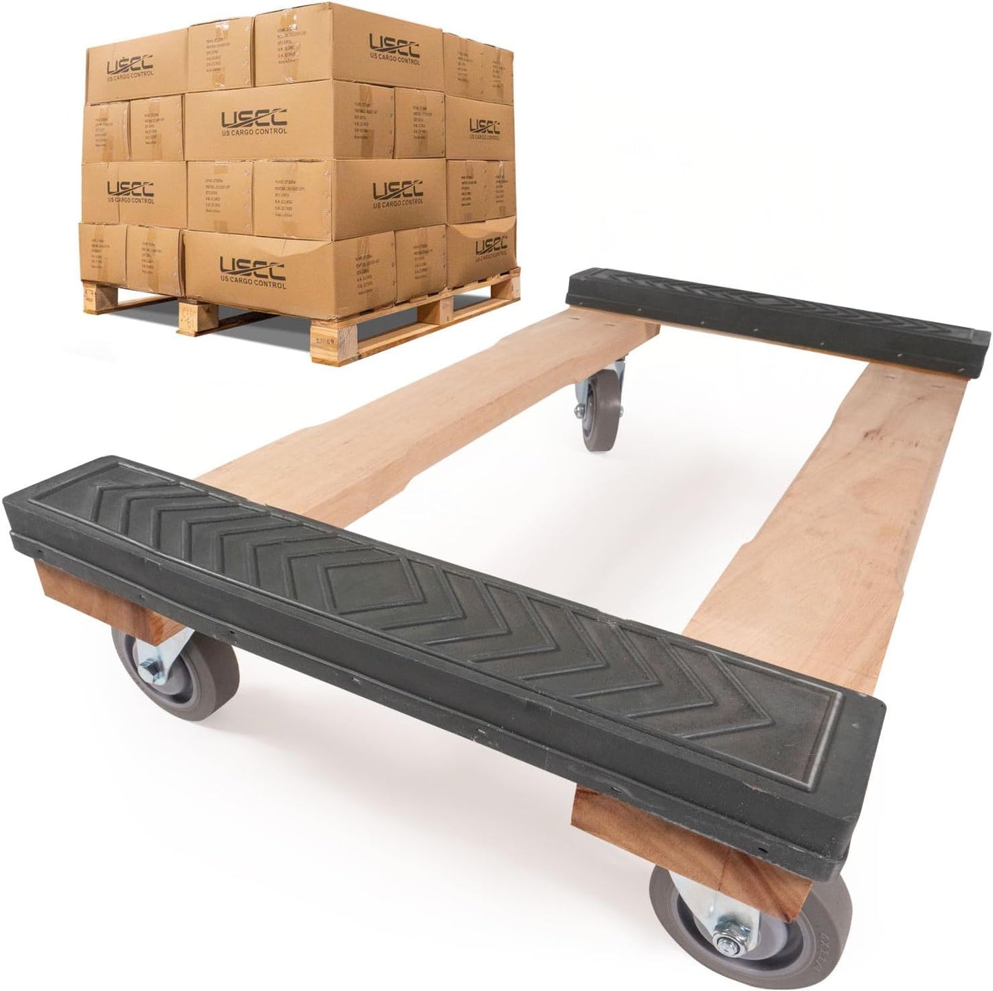 Heavy Duty Furniture Dolly with Rubber Caps for Easy Moving