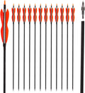 LWANO 31 Inch Carbon Hunting Arrows for Recurve and Compound Bows