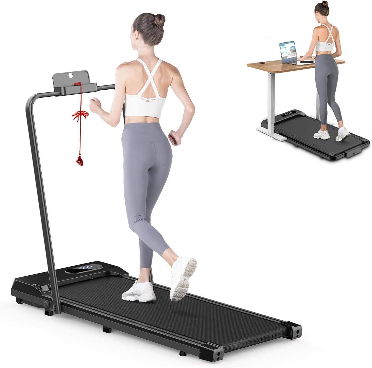 Walking Pad Treadmill for Home & Office - Compact & Quiet