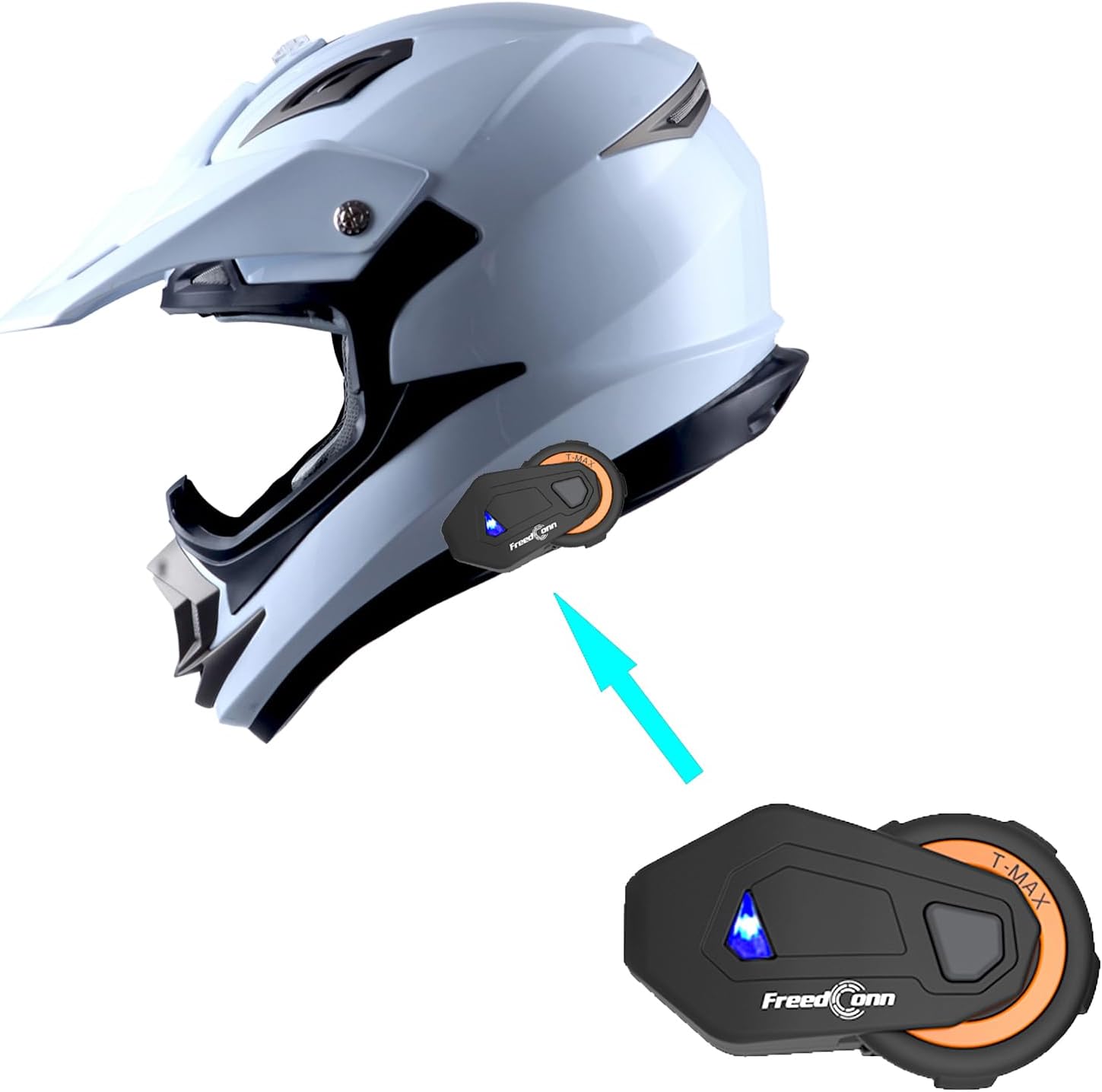 1Storm Adult Motocross Helmet with Bluetooth for Off Road Riding