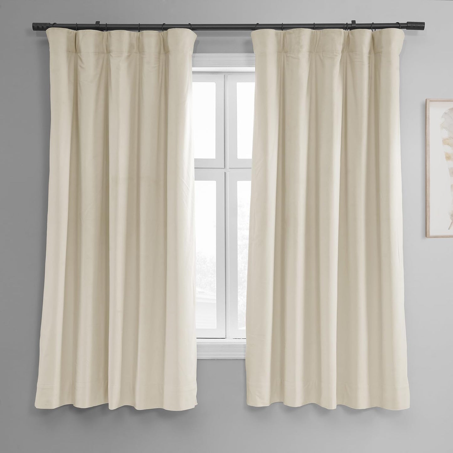HPD Half Price Drapes Velvet Thermal Blackout Curtains 63 Inch