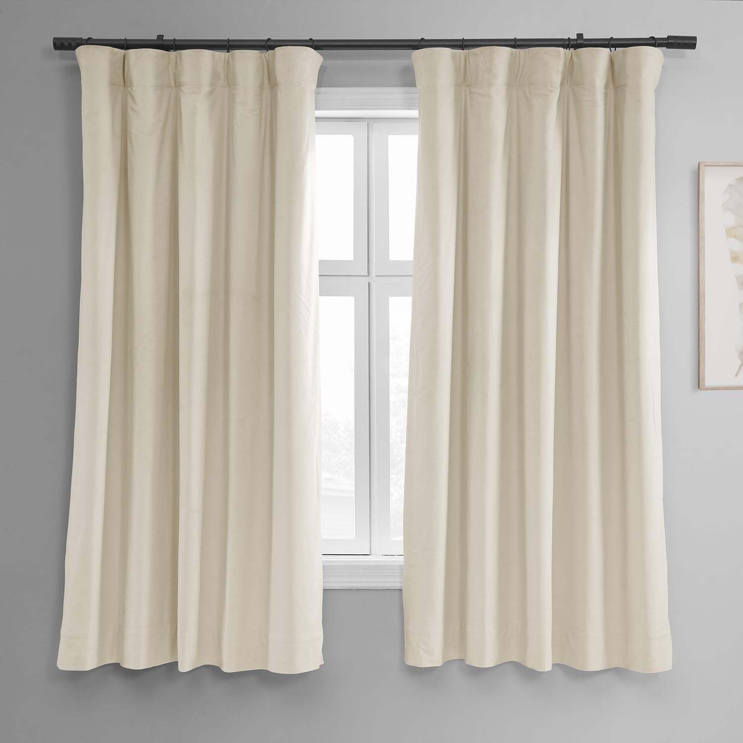 HPD Half Price Drapes Velvet Thermal Blackout Curtains 63 Inch