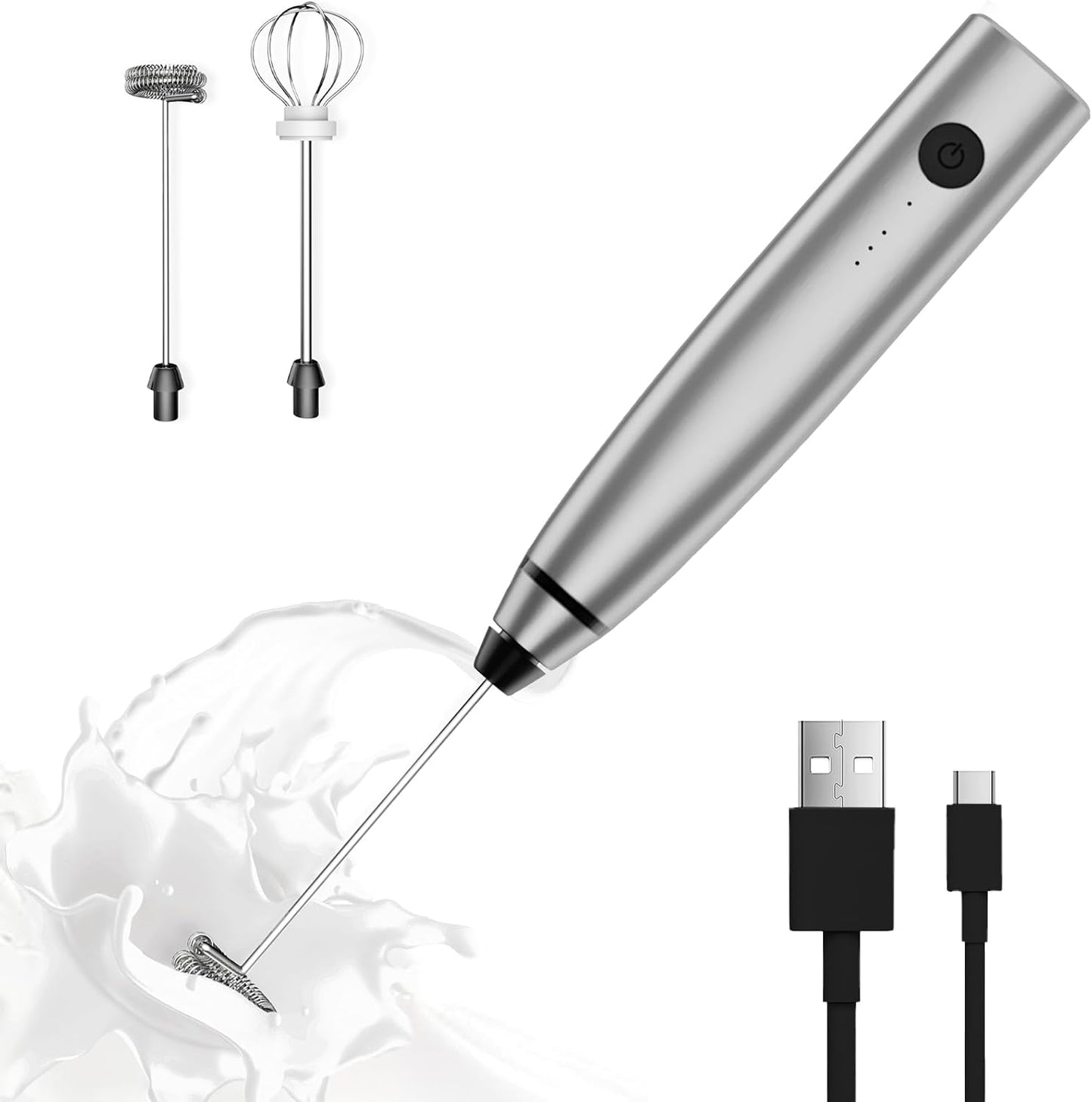 Laposso Electric Milk Frother - 3 Speed Foam Maker