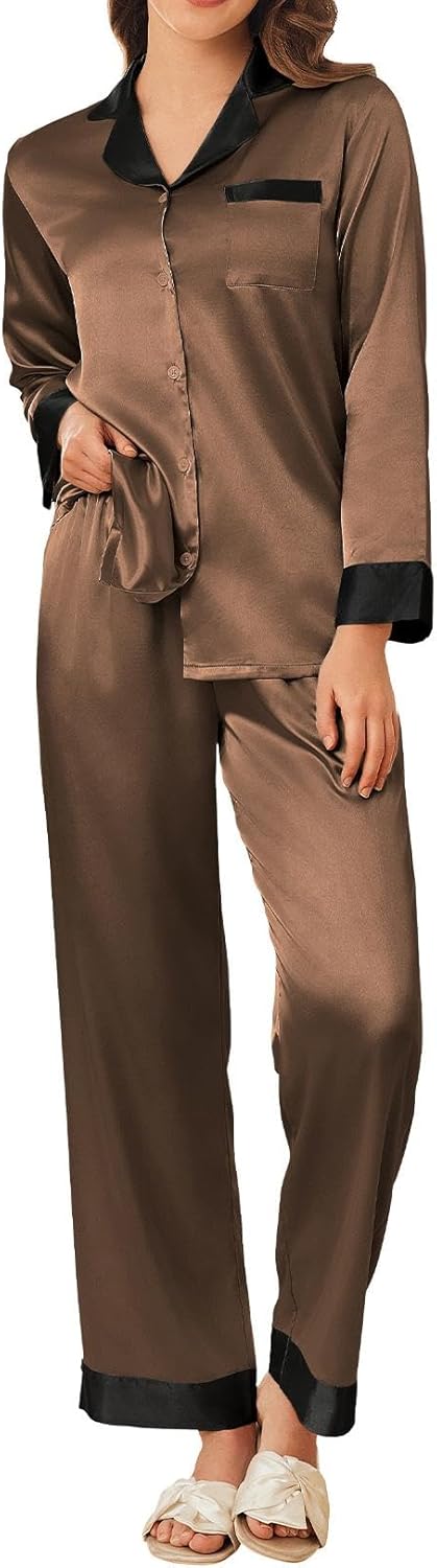 Ekouaer Silk Pajamas for Women: Luxurious Satin Sleepwear Set