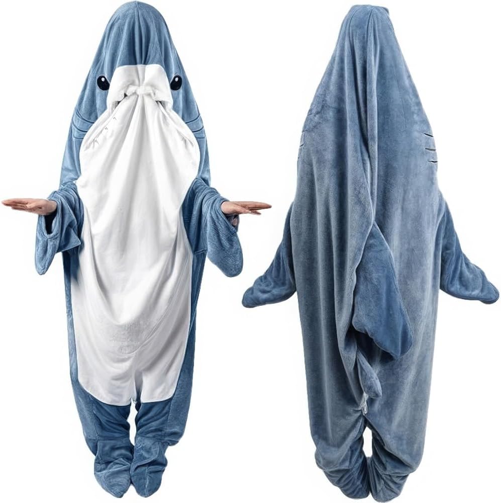 Shark Blanket for Adults and Kids - Cozy Wearable Fun