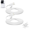 2-Pack 30 ft Extension Cable for WYZE Cam Pan V3 - Flat Micro USB Cord