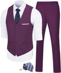 Men's Slim Fit 2 Piece Suit Set for Weddings and Business Events