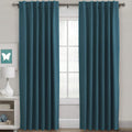 Blackout Curtains Thermal Insulated Panels 52 x 84 in - Dark Teal