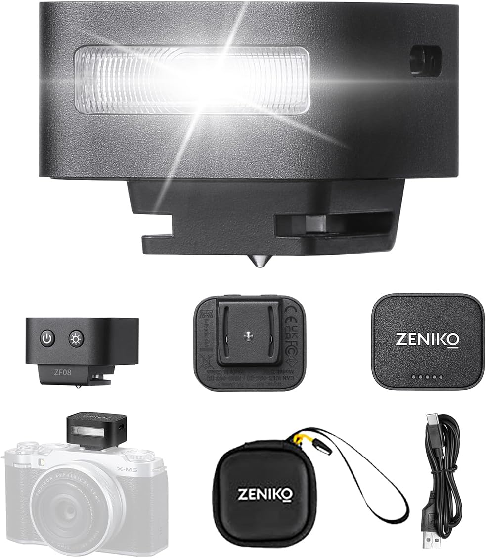 Compact ZENIKO ZF08 Camera Flash with 440 Full Power Flashes
