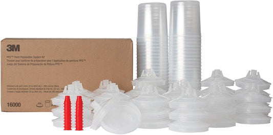 3M PPS Paint Spray Gun Cup Lids and Liners Kit for Versatile Use