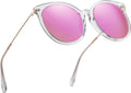Oversized Polarized Sunglasses Womens Trendy Mirrored Shades - UV400