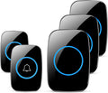 FullHouse Wireless Doorbell: 1000ft Range, 60 Chimes, LED Flash
