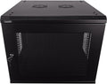 NavePoint 9U Deluxe IT Wallmount Cabinet Enclosure - Secure 9U Rack