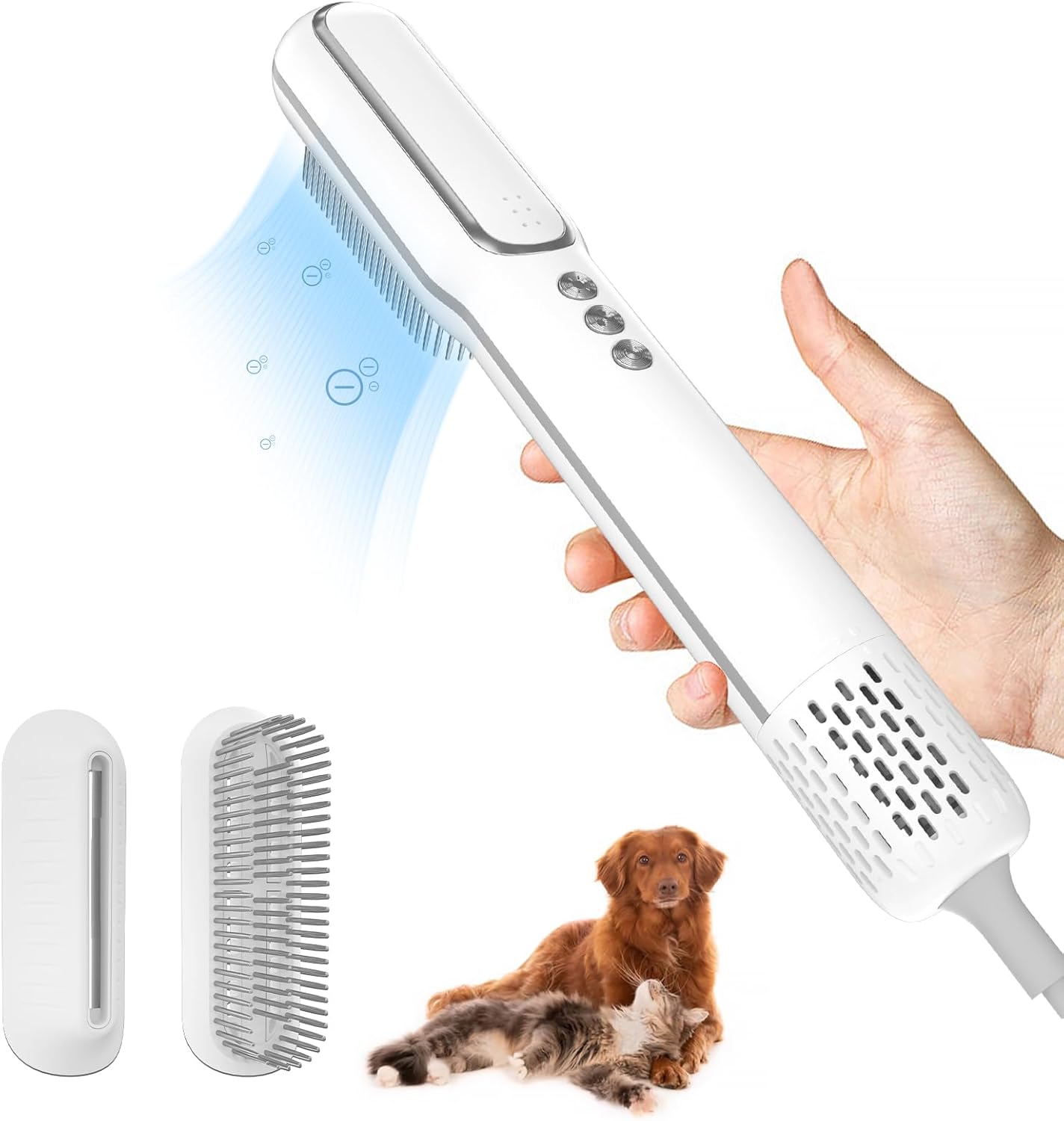 Quiet Portable Pet Hair Dryer - Smart Temp, 3 Speeds