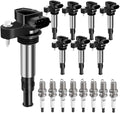 Set of 8 Ignition Coil Packs & Spark Plugs for 2007-2011