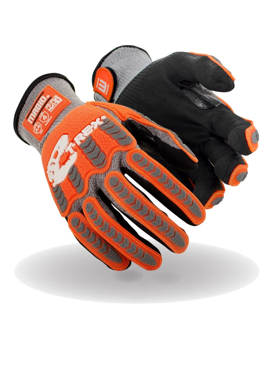 MAGID T-REX Flex Series Impact Gloves with ANSI A4 Cut Protection