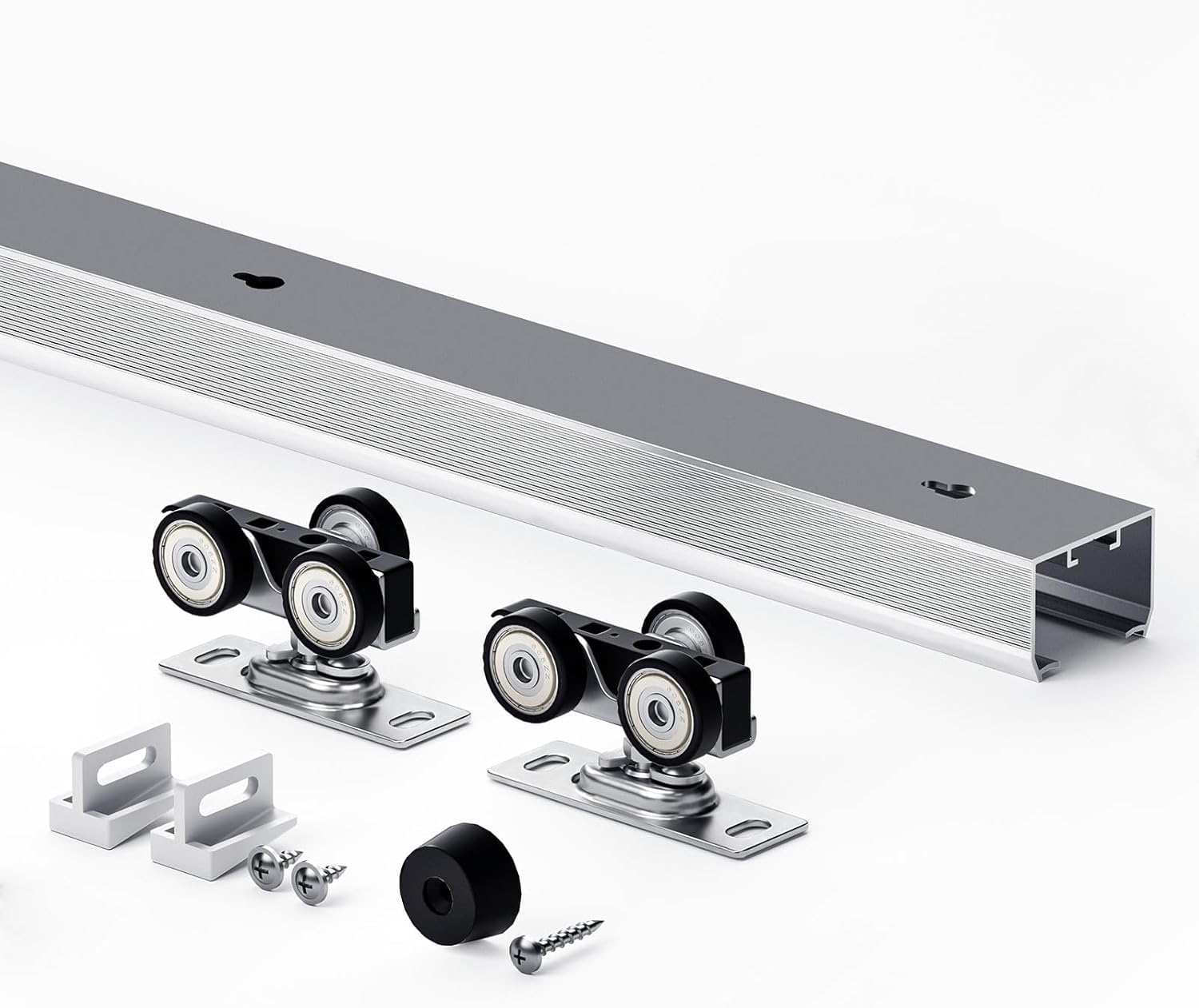EaseLife 4.6FT Sliding Pocket Door Hardware Kit for Smooth Operation