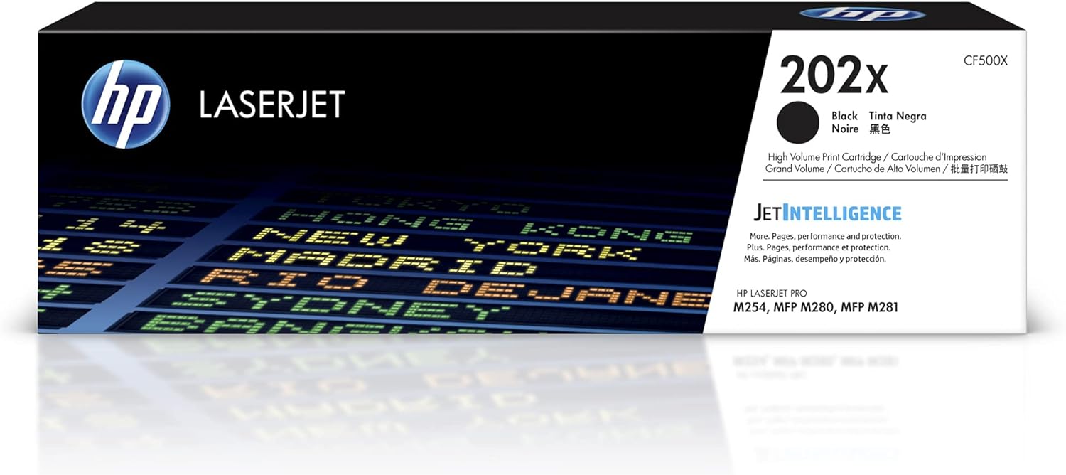 HP 202X Black High-yield Toner - Vibrant Printing Power!