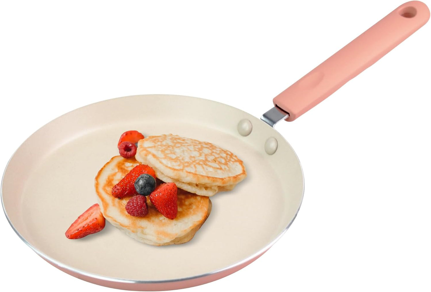 8.7 Nonstick Crepe Pan - Induction Ready (Pink)