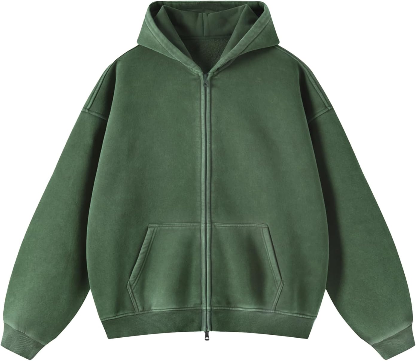Womens Fleece Hoodies Sweatshirt Double Zip Up for Winter Style