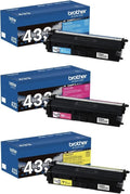 Brother Genuine TN433 High Yield 3-Color Toner Cartridge Set