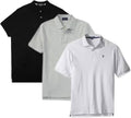 U.S. Polo Assn. Men's Solid Short Sleeve Interlock Polo Shirt - 3-Pack