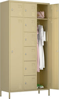 72 H Metal Storage Lockers with Doors for Office and Gym Use