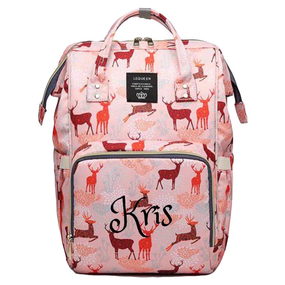 Personalized Large Diaper Bag Knapsack for Infants and Toddlers