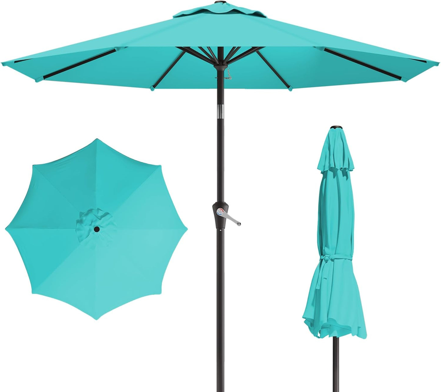 10FT Patio Umbrella with Push Button Tilt for Outdoor Spaces