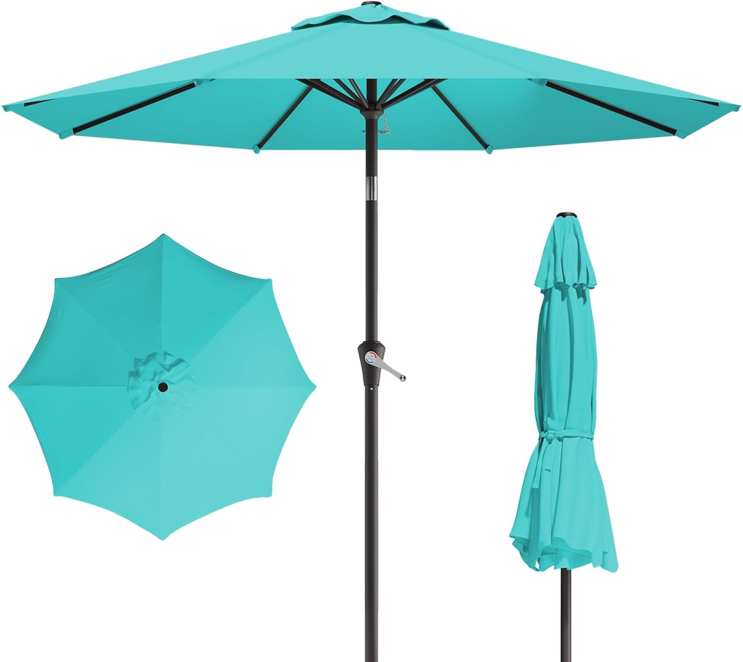 10FT Patio Umbrella with Push Button Tilt for Outdoor Spaces