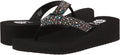 Yellow Box Women's Africa Flip Flop - Cushioned Wedge Sandal