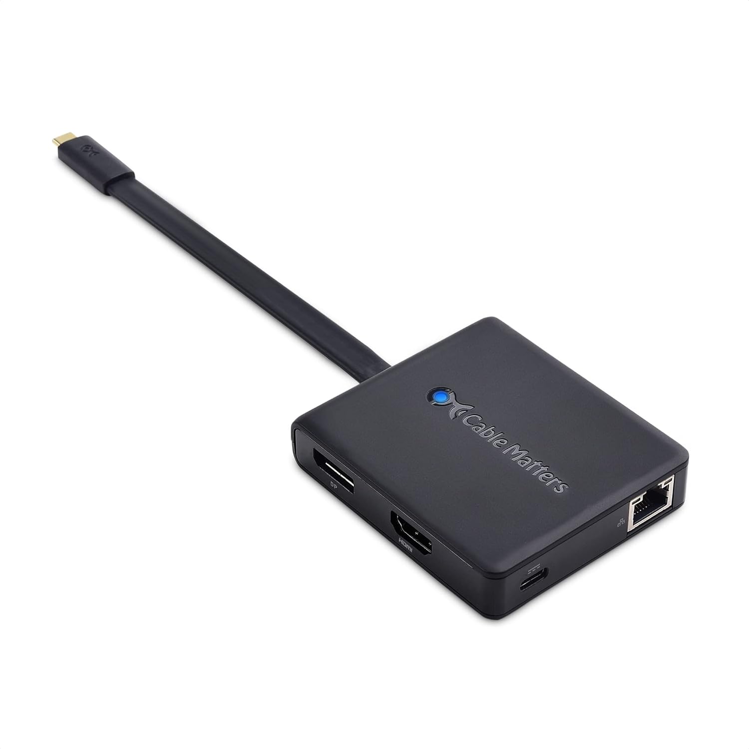 USB C Hub with HDMI, DisplayPort, VGA, and Fast Ethernet