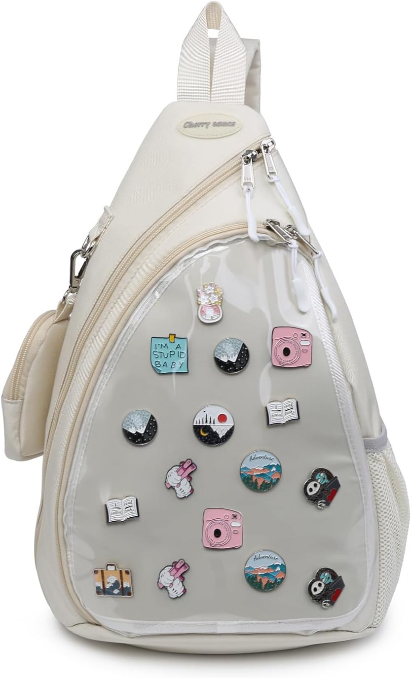 Kawaii Ita Bag Oxford Backpack for Pins and Accessories Display