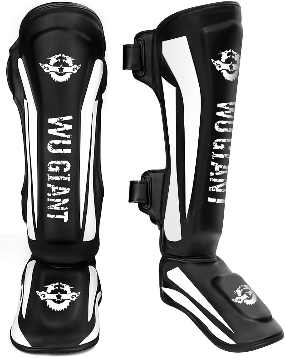 Kickboxing Shin Guards for Men and Women - Adjustable Leg Pads