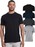 True Classic mens Classic 4 pack T-shirt - Soft, Shape-Retaining Value